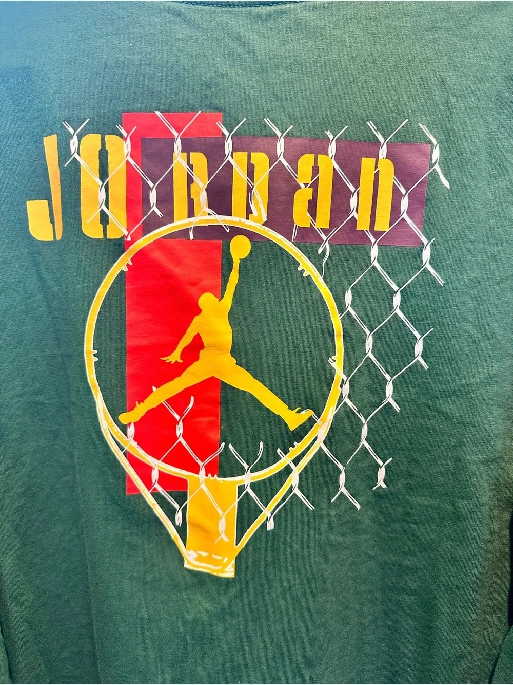 Jordan Sport DNA Long Sleeve T-Shirt Green Basketball Graphic DC9771-333